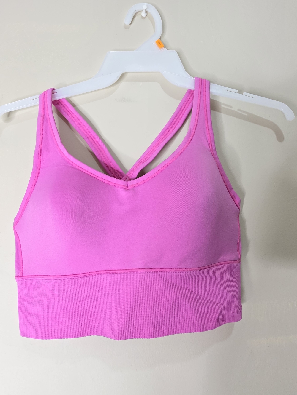 PINK Victoria’s Secret Sports Bra Pink Medium/B80 Crisscross Gym
